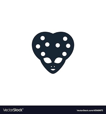 alien creative icon filled from space
