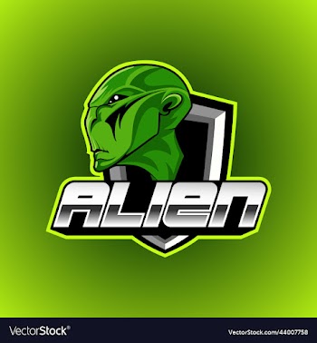 alien mascot logo