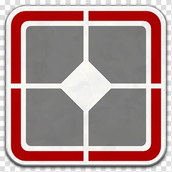Alien Semiotic Standard Icons, laser, white, gray, and red frame icon transparent background PNG clipart