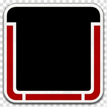 Alien Semiotic Standard Icons, non-pressurized-area-beyond, red and black frame illustration transparent background PNG clipart