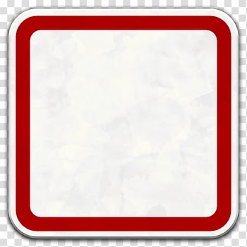 Alien Semiotic Standard Icons, pressurized-area, red and white frame transparent background PNG clipart