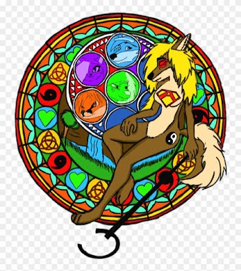 Alisa Wolf Dive Into The Heart Stain Glass Style - Circle