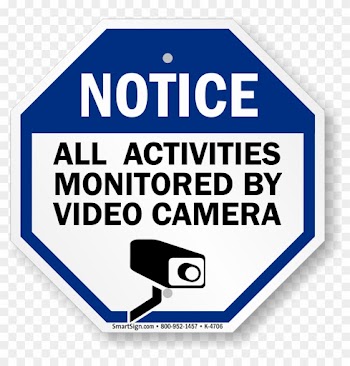 All Activities Monitored By Video Camera Sign - Notice All Activities Monitored By Video Camera