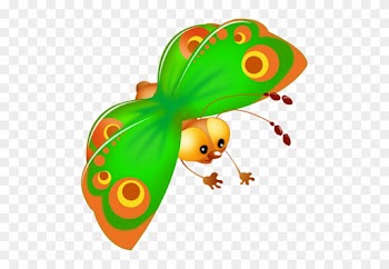 All Butterfly Are Om A Transparent Background - Baby Cartoon Butterfly