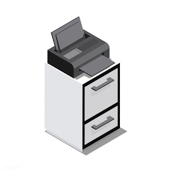 All in one printer isolated on background | Free stock vector - 393314