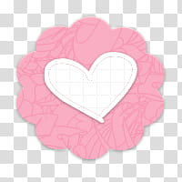 All my s, pink and white heart illustration transparent background PNG clipart