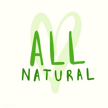 All natural typography vector in green | Free stock vector - 472348