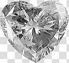 All that glitters , clear heart gemstone art transparent background PNG clipart