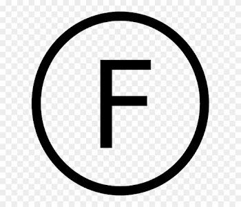 All These Are Wonderful Words - Letter F In Circle