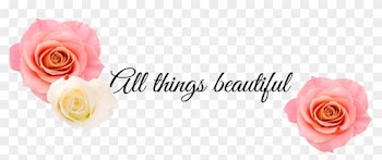 All Things Beautiful - Elegante Hübsche Blume Der Vintagen Rosa Rose Karte