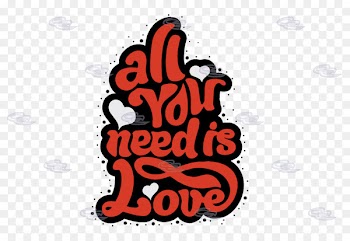 All You Need Is Love The Beatles Sticker Design -  