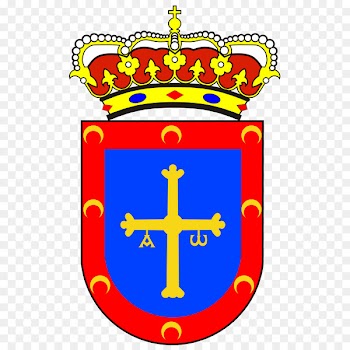 Allande Victory Cross Flag of Asturias Oviedo Sama, Asturias -  