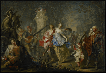 Allegory. Rococo. Spring represented by scene | Free Photo - rawpixel