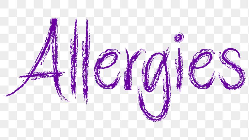 Allergies png word sticker typography, | Free PNG - rawpixel