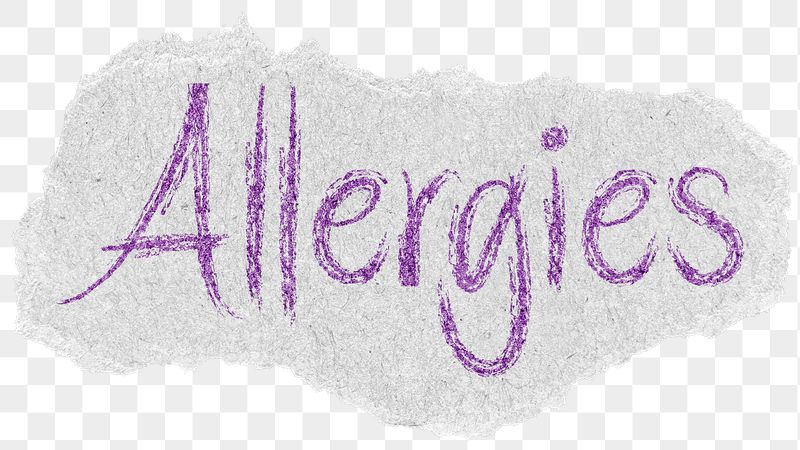 Allergies png word sticker typography, | Free PNG - rawpixel