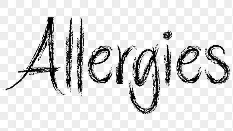 Allergies png word sticker typography, | Free PNG - rawpixel