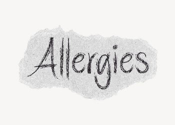 Allergies word, ripped paper typography | Free PSD - rawpixel
