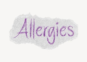 Allergies word, ripped paper typography | Free PSD - rawpixel
