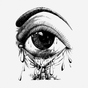 Allergy crying eye drawing, vintage | Free Photo - rawpixel