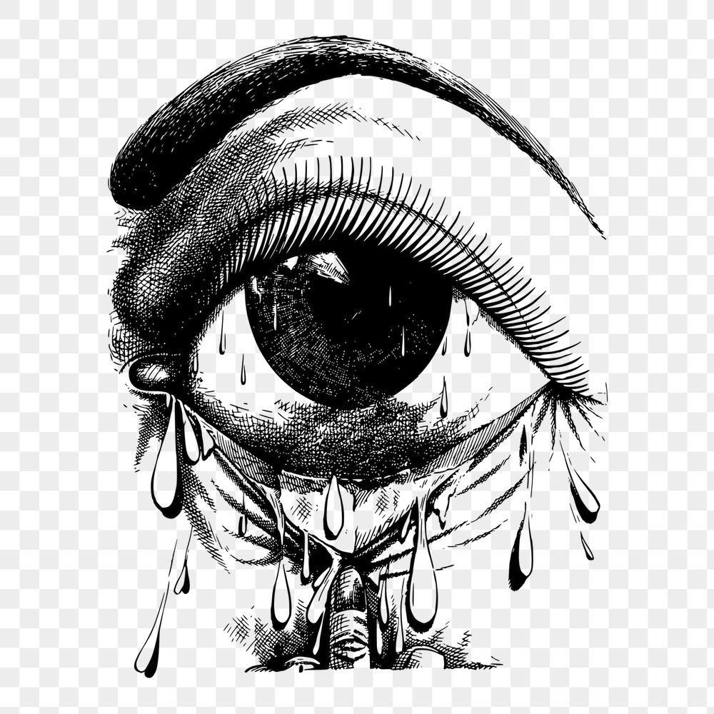 Allergy crying eye png sticker, | Free PNG - rawpixel