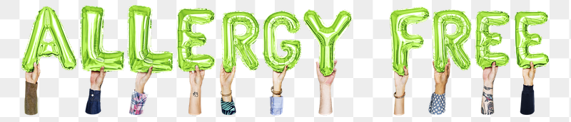 Allergy free word png, hands | Free PNG - rawpixel