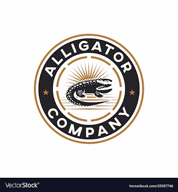 Alligator logo design vector image