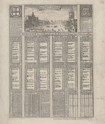 Almanac for 1707 with a View | Free Photo - rawpixel
