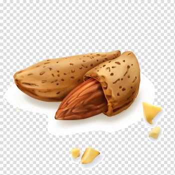 Almond Dried fruit, Almond transparent background PNG clipart