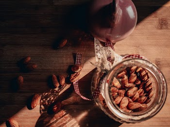 Almond Nut in Jar