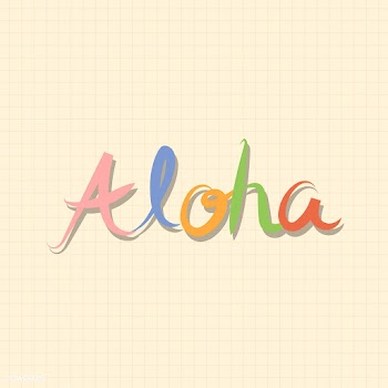 Aloha Hawaiian greeting | Free stock vector - 1016692