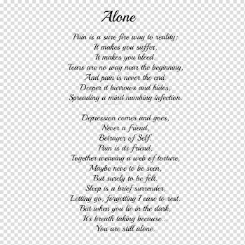 Alone Quotes PNG Transparent Images | PNG All