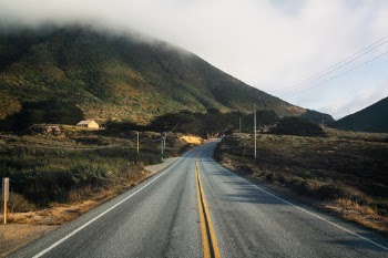 Along Pacific Coast Highway, south of Santa Cruz.