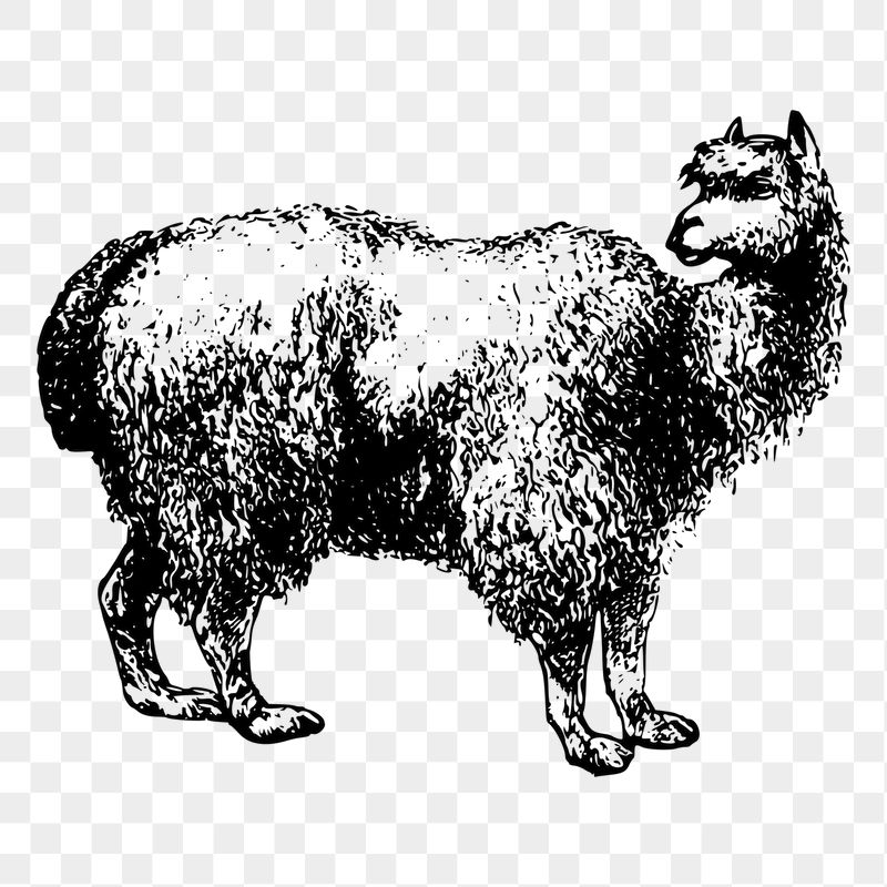 Alpaca png sticker illustration, transparent | Free PNG - rawpixel