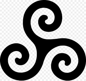 Alpha Stiles Stilinski Beta Triskelion Symbol - spiral 