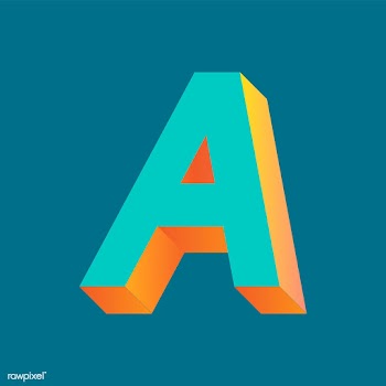 Alphabet 3d a | Free stock vector - 61014