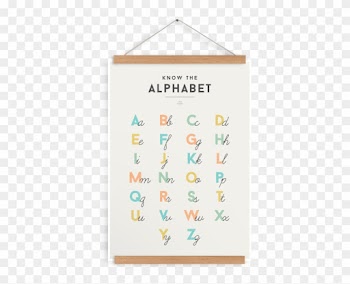 Alphabet Chart Decor We Are Squared Tiny Paper Co Afterpay - Know The Alphabet Poster