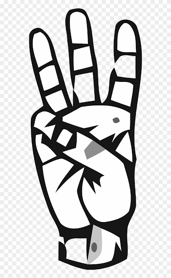 Alphabet Deaf Deaf Alphabet - Number 6 Sign Language