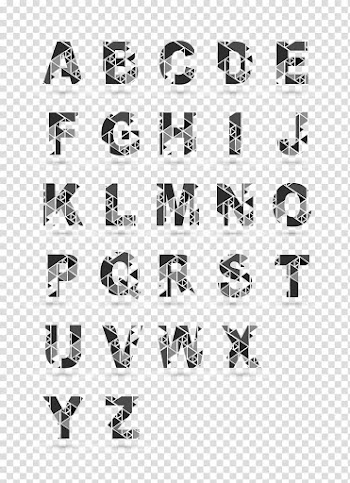 Alphabet illustration, Word , Abstract puzzle art word transparent background PNG clipart