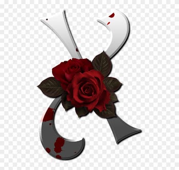 Alphabet - Letra X Con Rosas