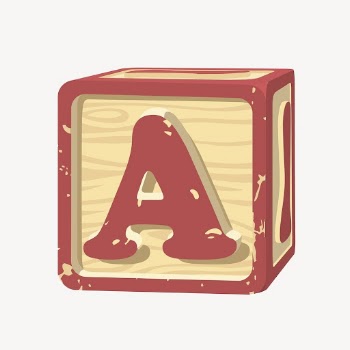 Alphabet letter block clipart, toy | Free Vector - rawpixel