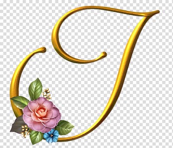 Alphabet Letter Borders and Frames Flower, flower transparent background PNG clipart