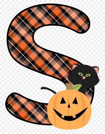 Alphabet Letter Pumpkin Clip art Image - teddi poster 