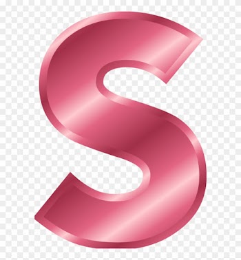 Alphabet Letters Clipart - Letter S Color Pink