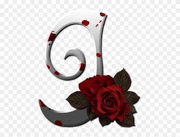Alphabet Letters, Red Roses, Vii, Initials, Clip Art, - Rose For J Alphabets