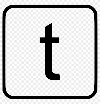 Alphabet Lowercase T Comments - Cross