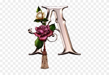 Alphabet Pink With Roses - Alphabet