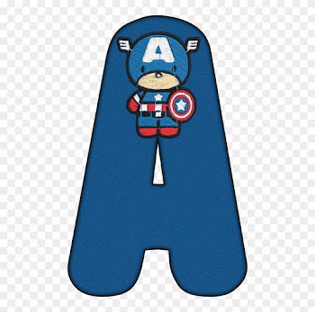 Alphabet, Superhero, Letter, Diy - Captain America Chibi