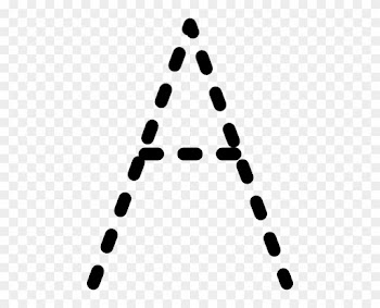 Alphabet Tracing Letter A Clip Art Free Vector - Tracing Letter