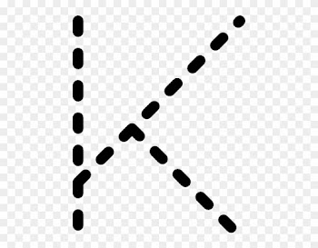 Alphabet Tracing Letter K Clip Art Free Vector - Letter K To Trace