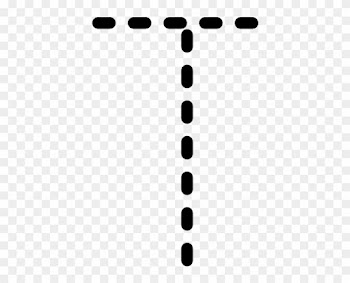 Alphabet Tracing Letter T Clip Art - Trace The Letter T